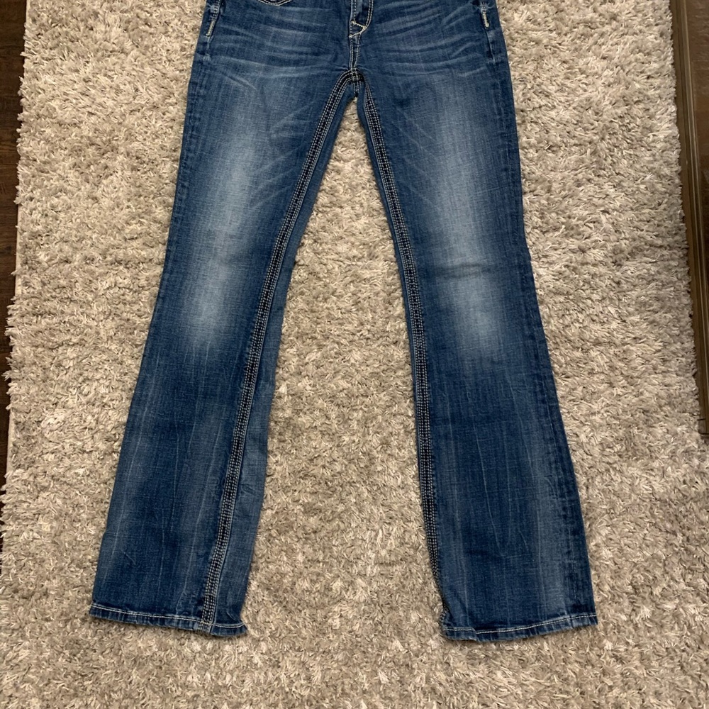 Boot Cut Low Rise Jeans - Picture 3 of 6